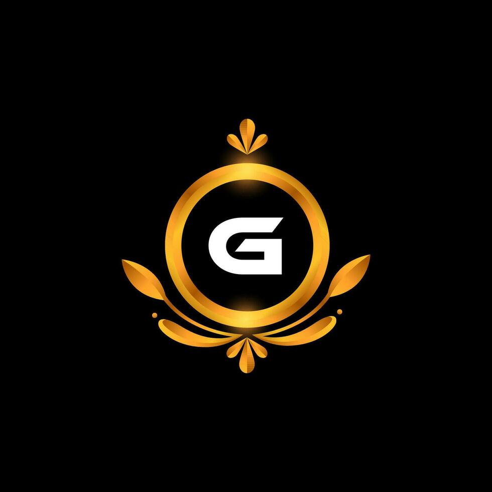 vetor g carta logotipo inicial dourado colorida g logotipo Projeto