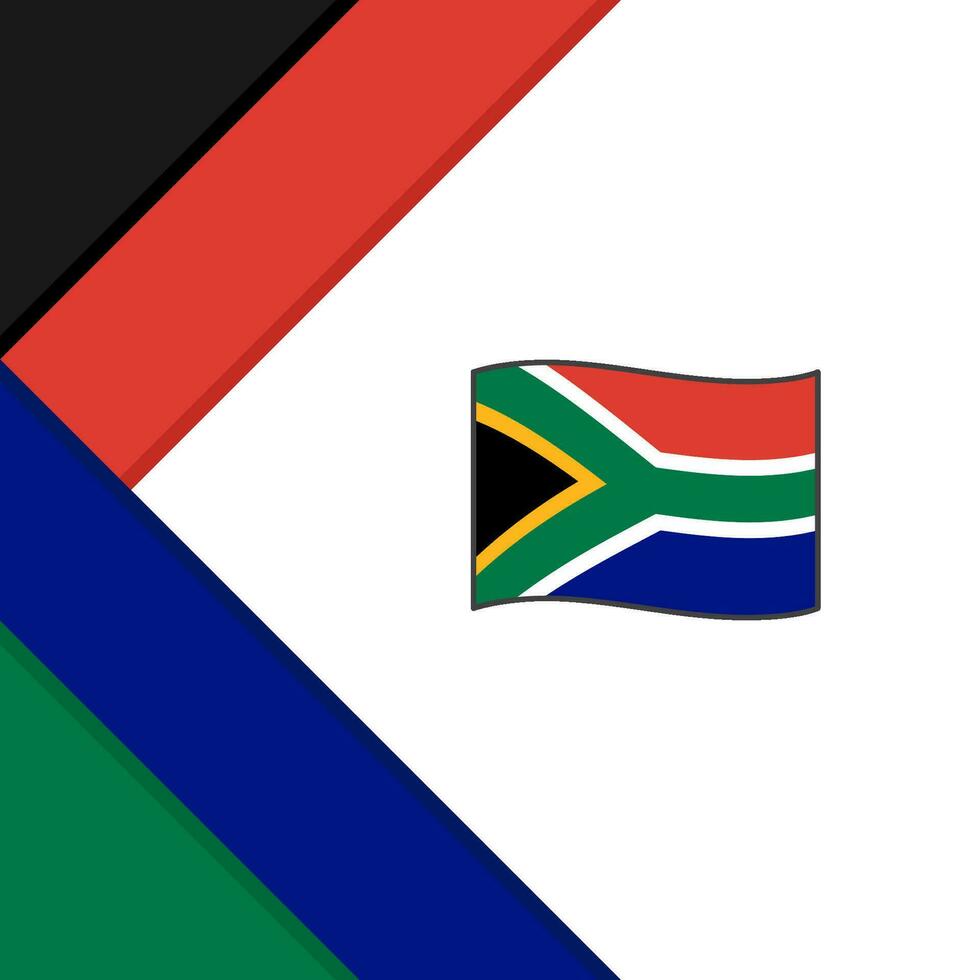 sul África bandeira abstrato fundo Projeto modelo. sul África independência dia bandeira social meios de comunicação publicar. sul África ilustração vetor