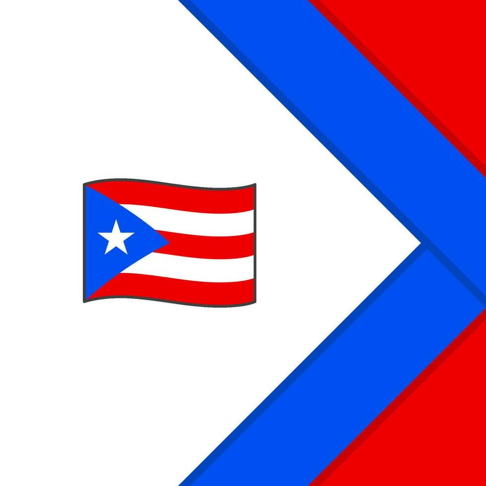 porto rico bandeira abstrato fundo Projeto modelo. porto rico independência dia bandeira social meios de comunicação publicar. porto rico desenho animado vetor