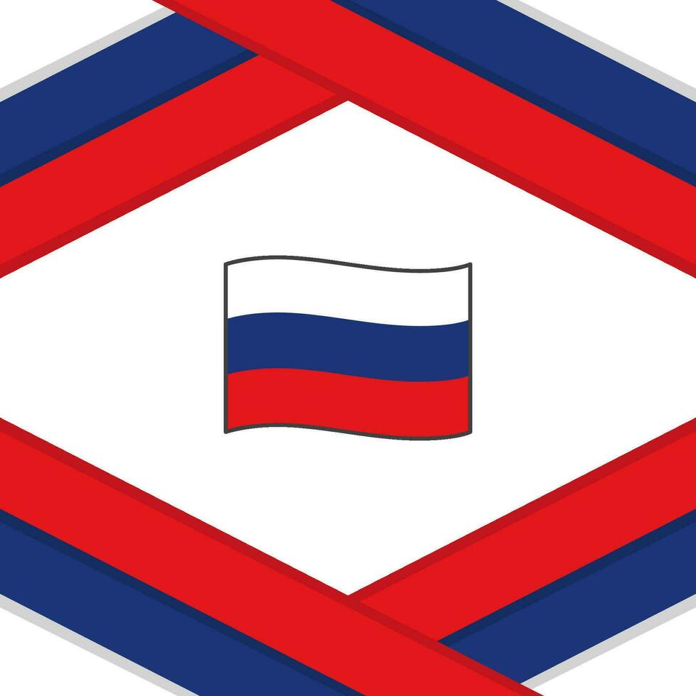 Rússia bandeira abstrato fundo Projeto modelo. Rússia independência dia bandeira social meios de comunicação publicar. Rússia modelo vetor