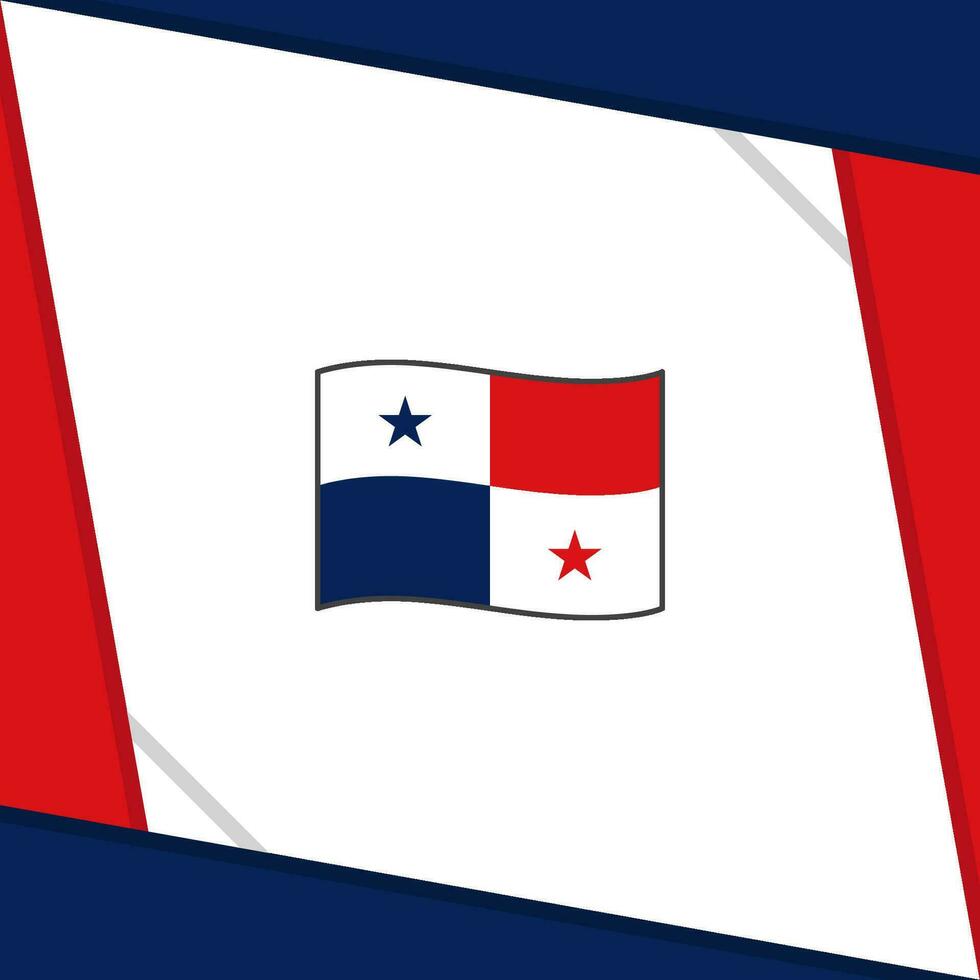 Panamá bandeira abstrato fundo Projeto modelo. Panamá independência dia bandeira social meios de comunicação publicar. Panamá independência dia vetor