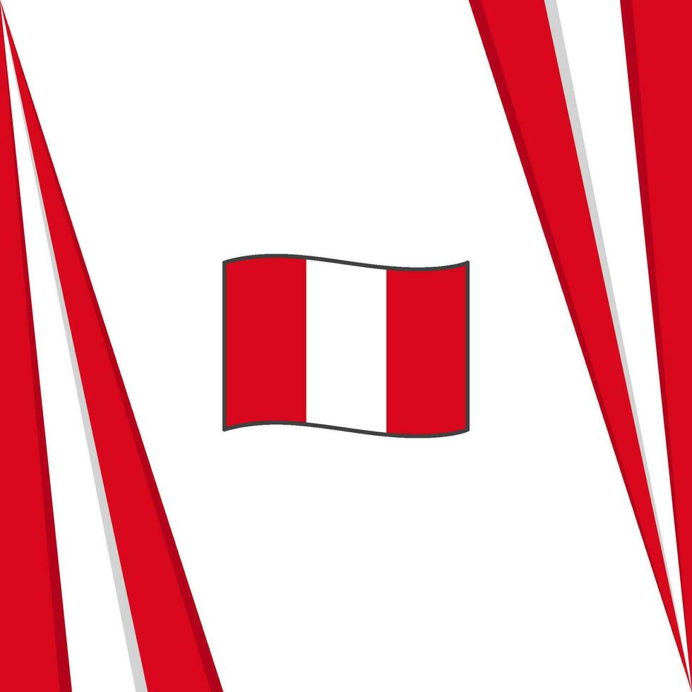 Peru bandeira abstrato fundo Projeto modelo. Peru independência dia bandeira social meios de comunicação publicar. Peru bandeira vetor
