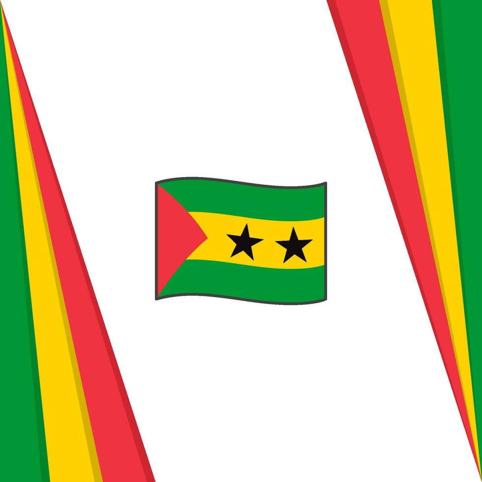 são para mim e principe bandeira abstrato fundo Projeto modelo. são para mim e principe independência dia bandeira social meios de comunicação publicar. bandeira vetor