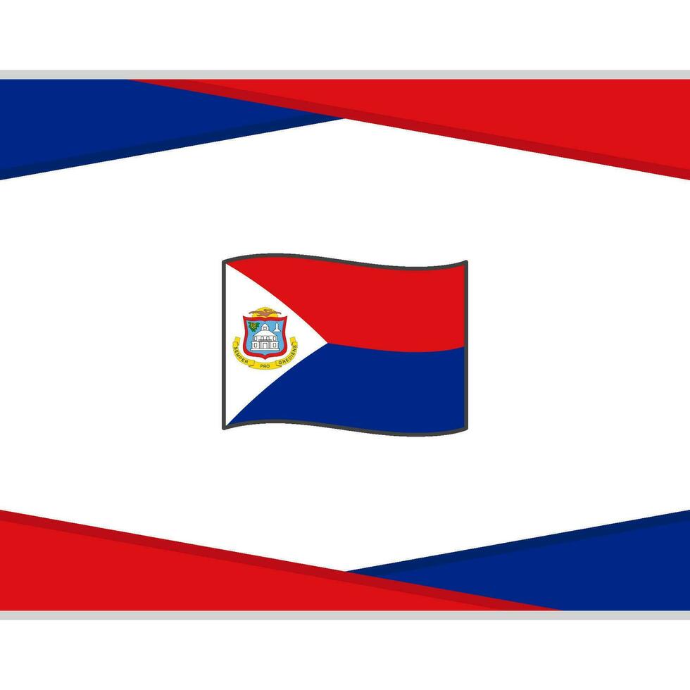 sint maarten bandeira abstrato fundo Projeto modelo. sint maarten independência dia bandeira social meios de comunicação publicar. sint maarten vetor