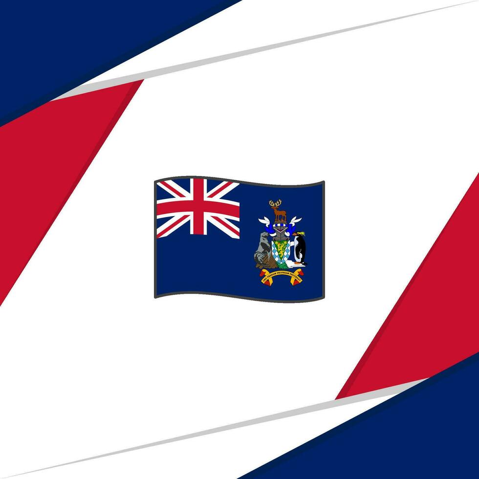 sul geórgia e a sul sanduíche ilhas bandeira abstrato fundo Projeto modelo. independência dia bandeira social meios de comunicação postar vetor