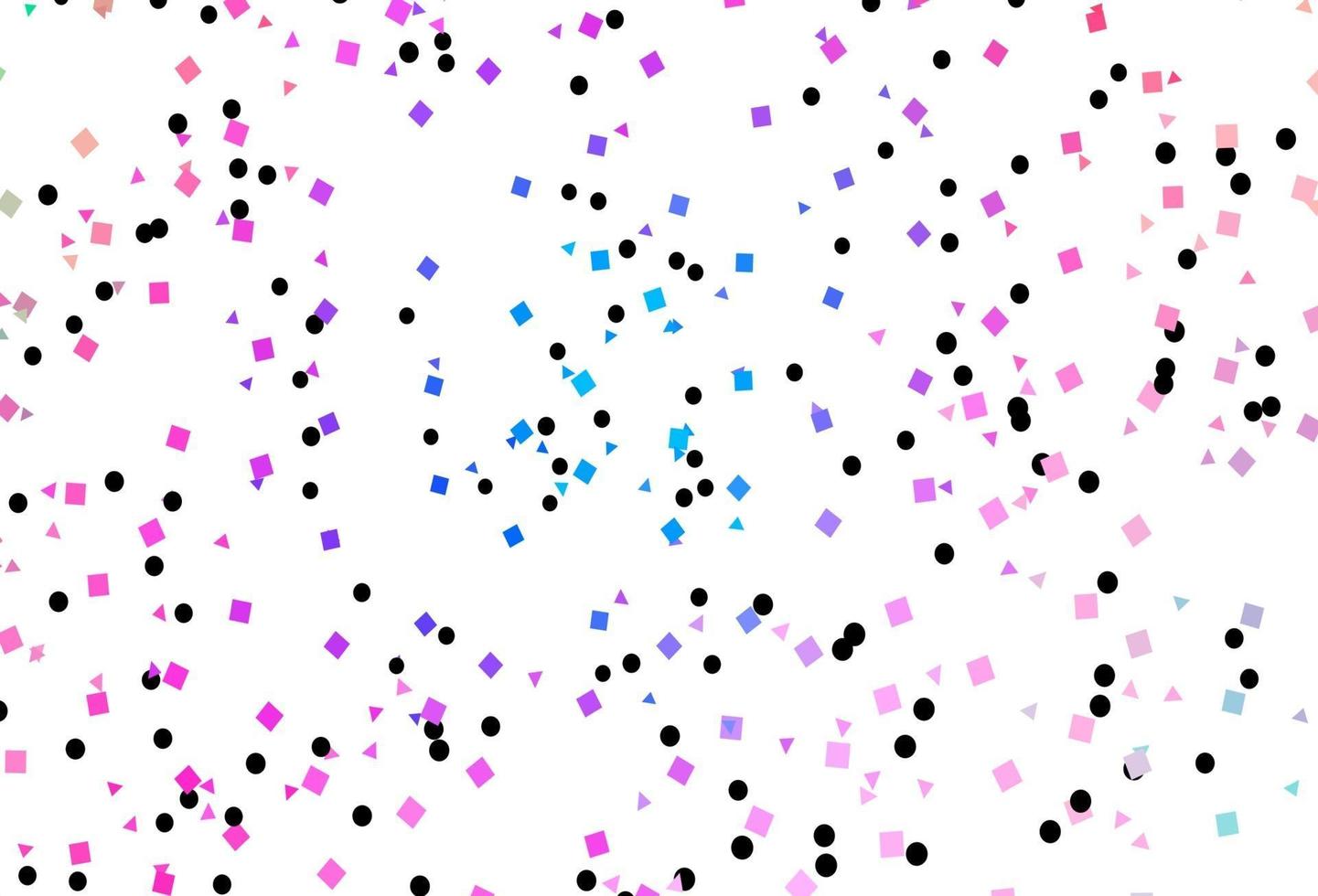 capa de vetor rosa claro, azul em estilo poligonal com círculos.