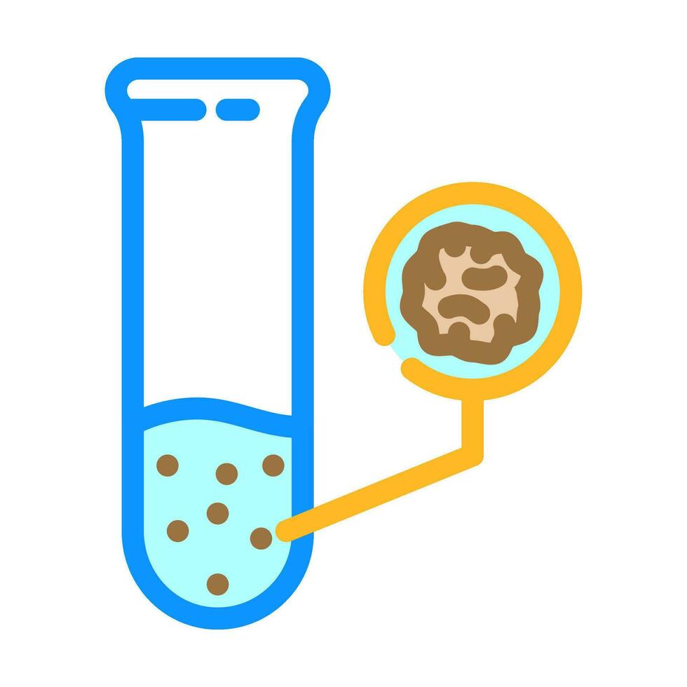 contaminante detecção hidrogeólogo cor ícone vetor ilustração