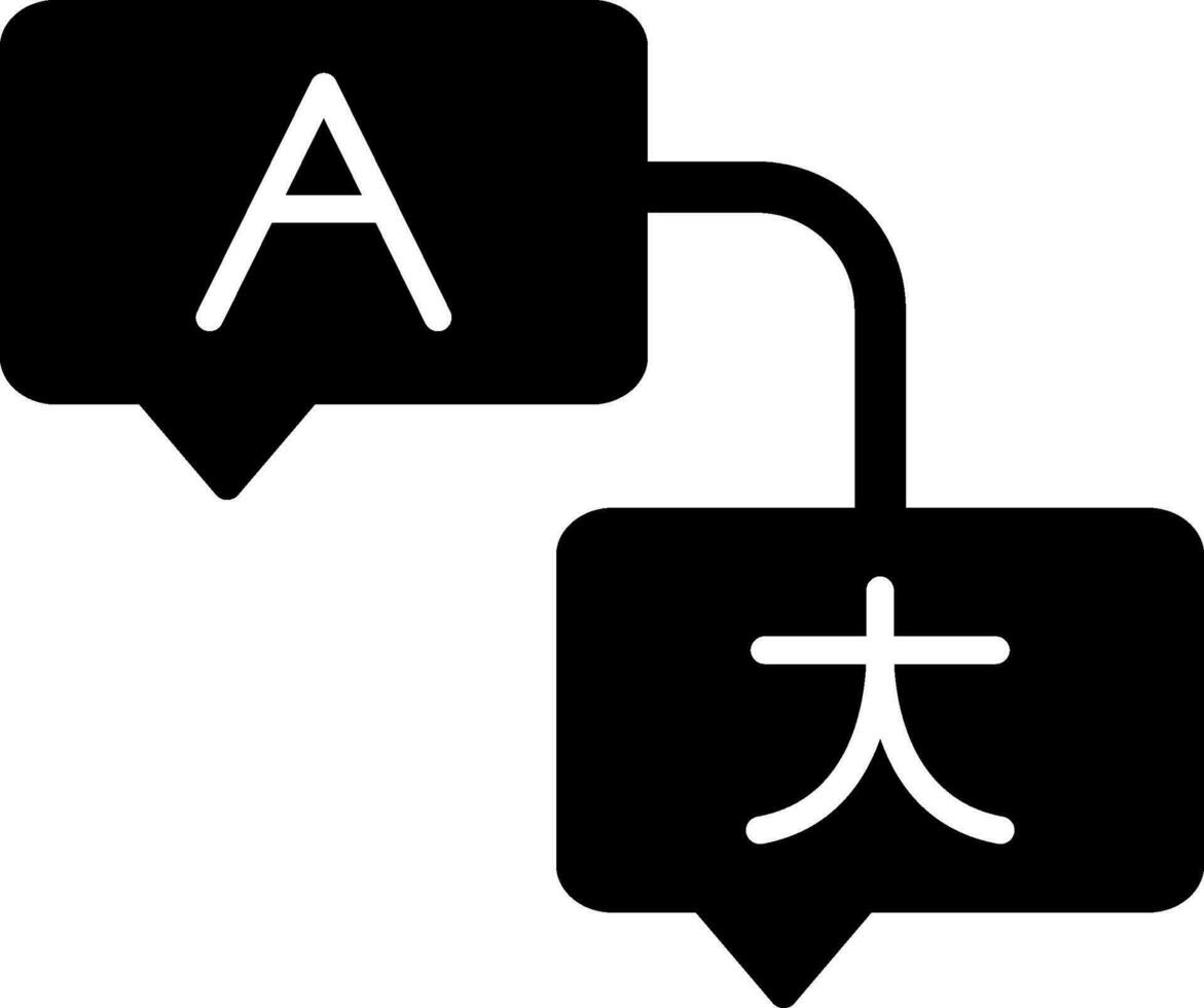 ícone de vetor de tradução
