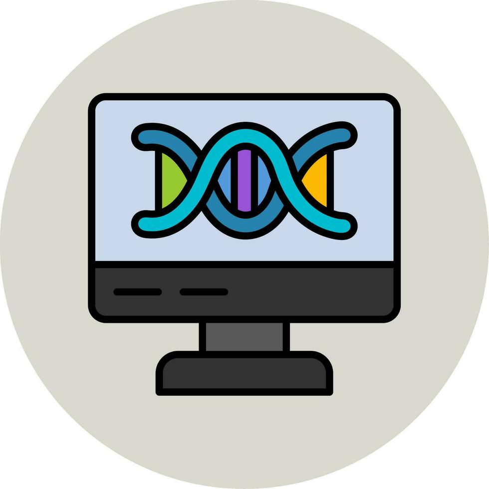 ícone de vetor de DNA