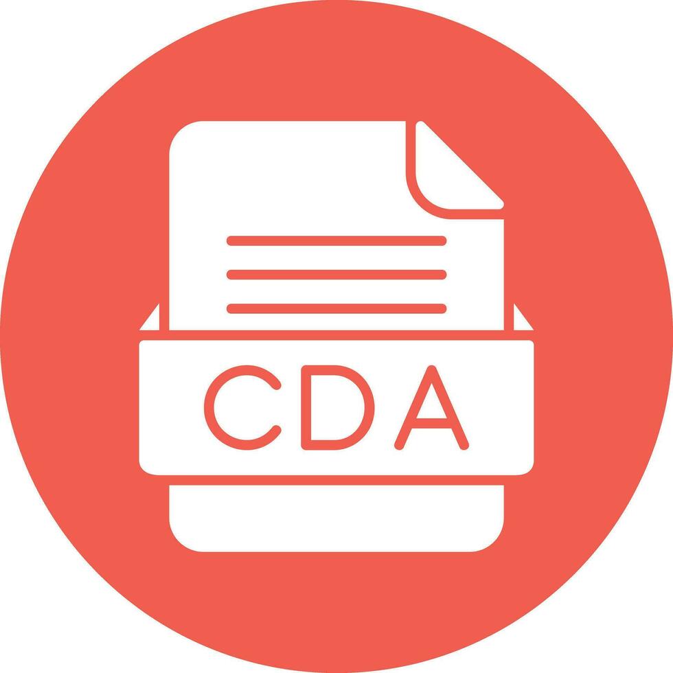 cda Arquivo formato vetor ícone