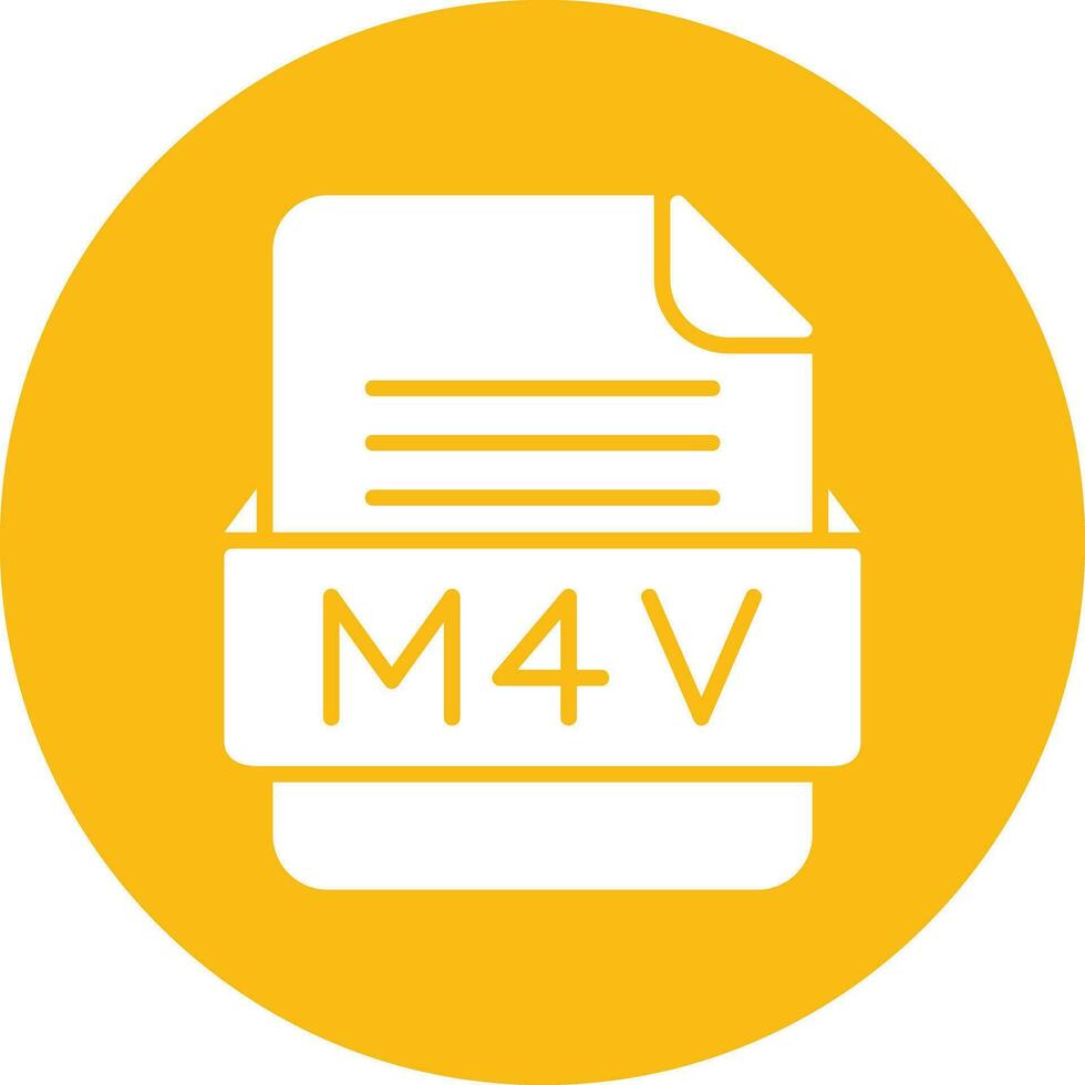 m4v Arquivo formato vetor ícone