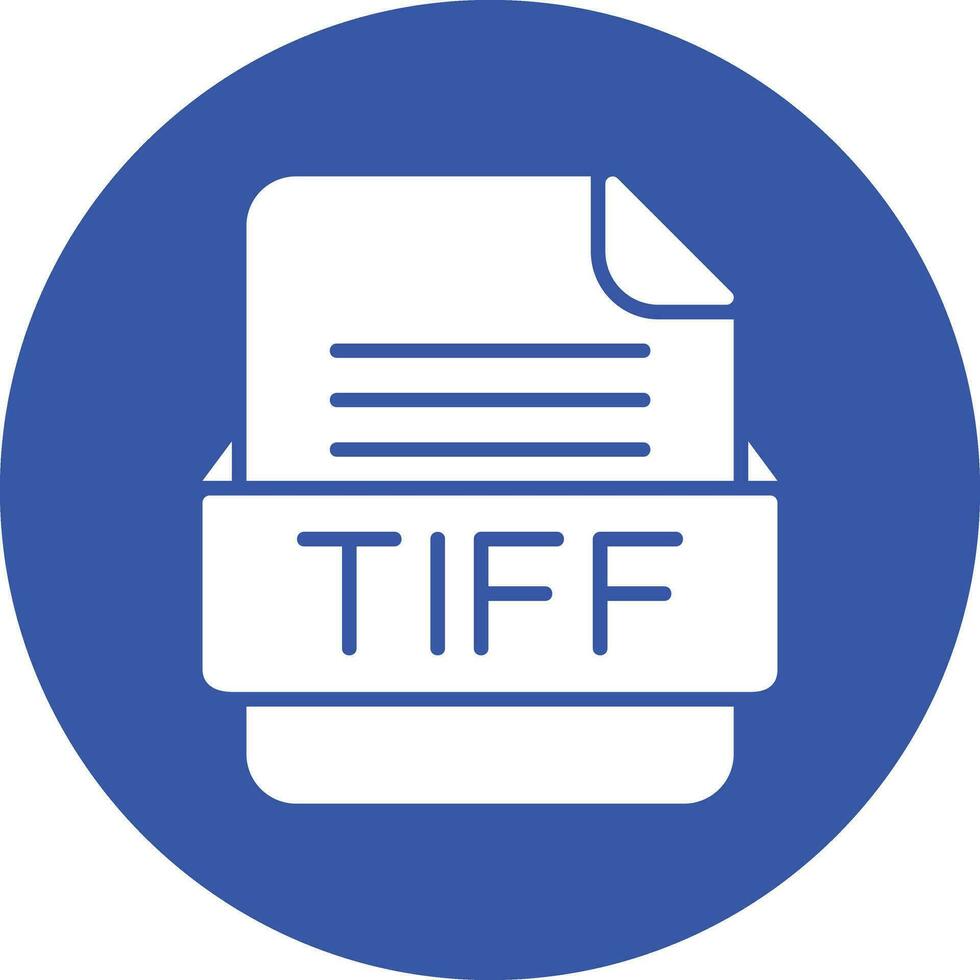 tiff Arquivo formato vetor ícone