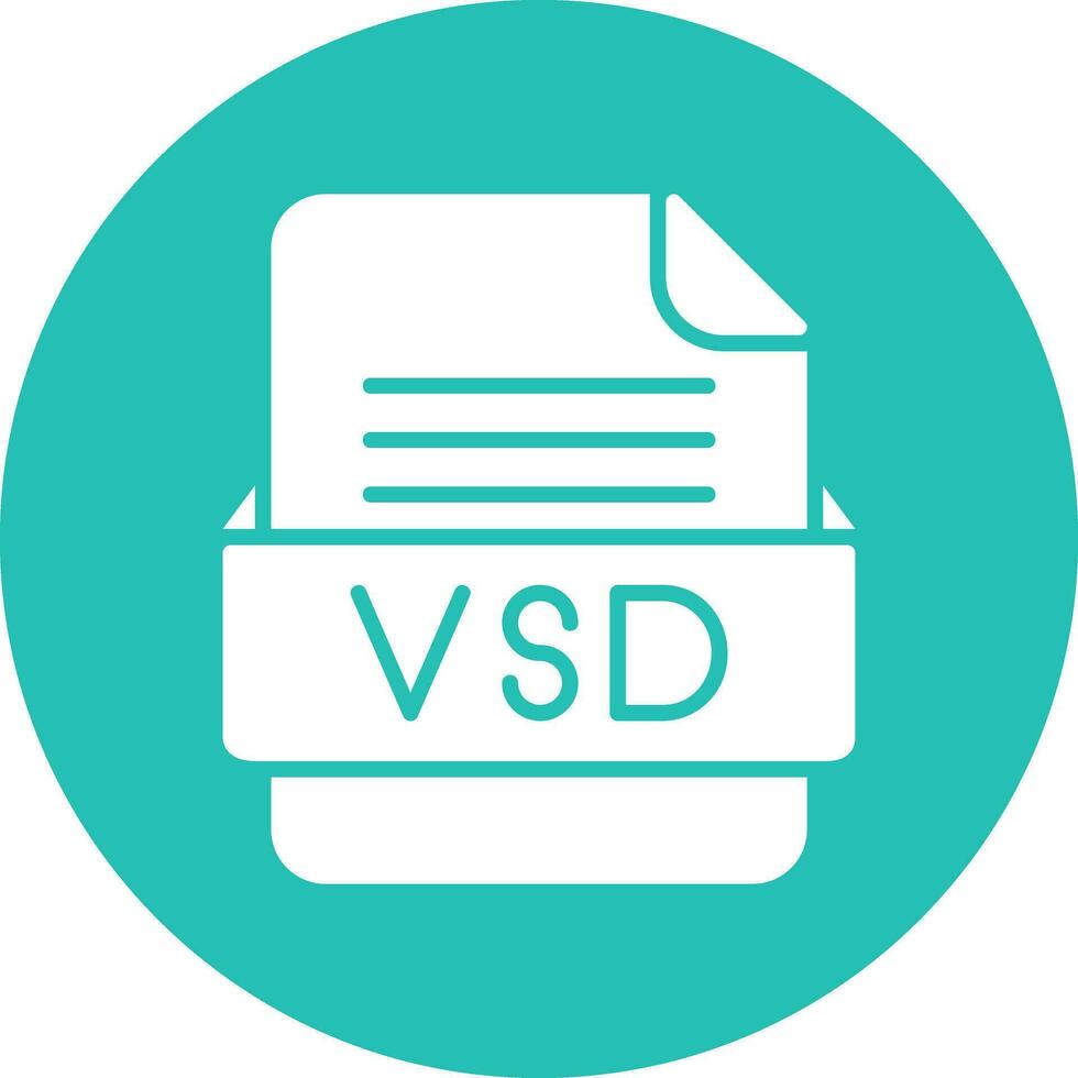 vsd Arquivo formato vetor ícone