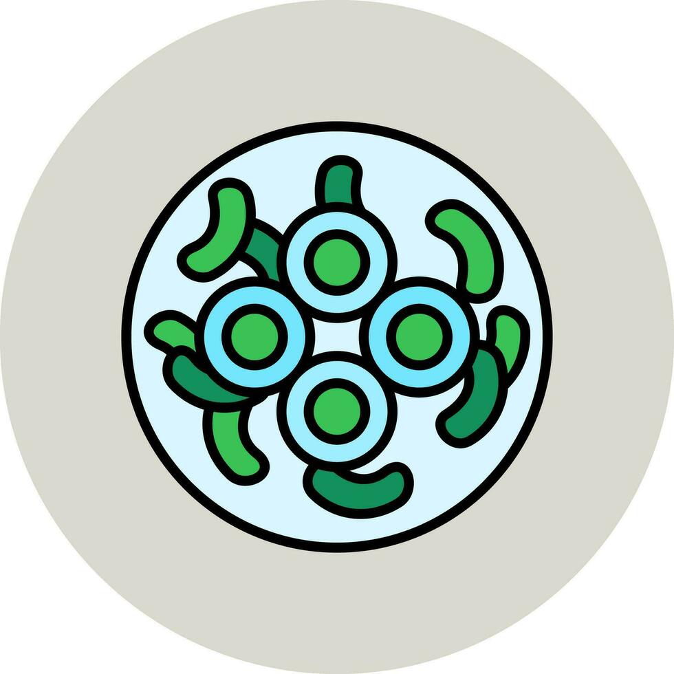 gloeocapsa cianobactéria vetor ícone