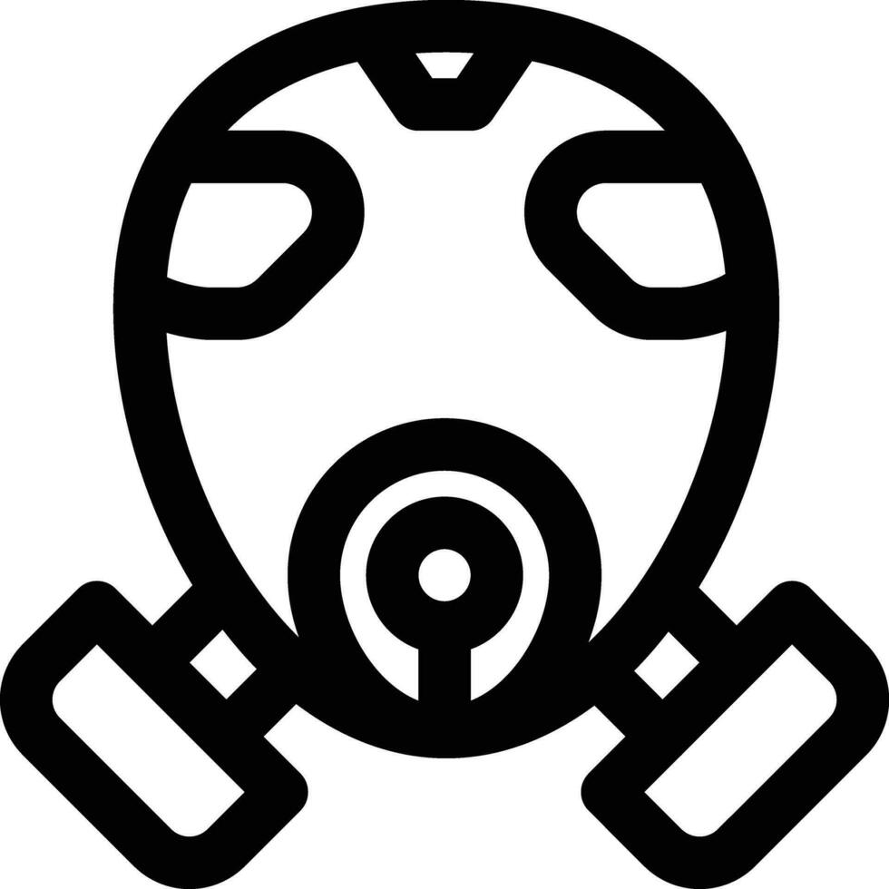 ícone de vetor de máscara de gás