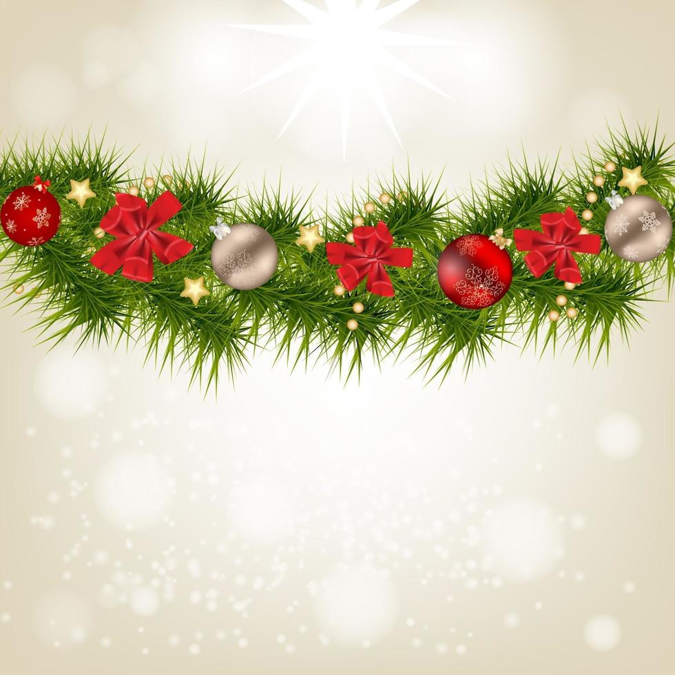 fundo abstrato da beleza do Natal e do ano novo. ilustração vetorial vetor