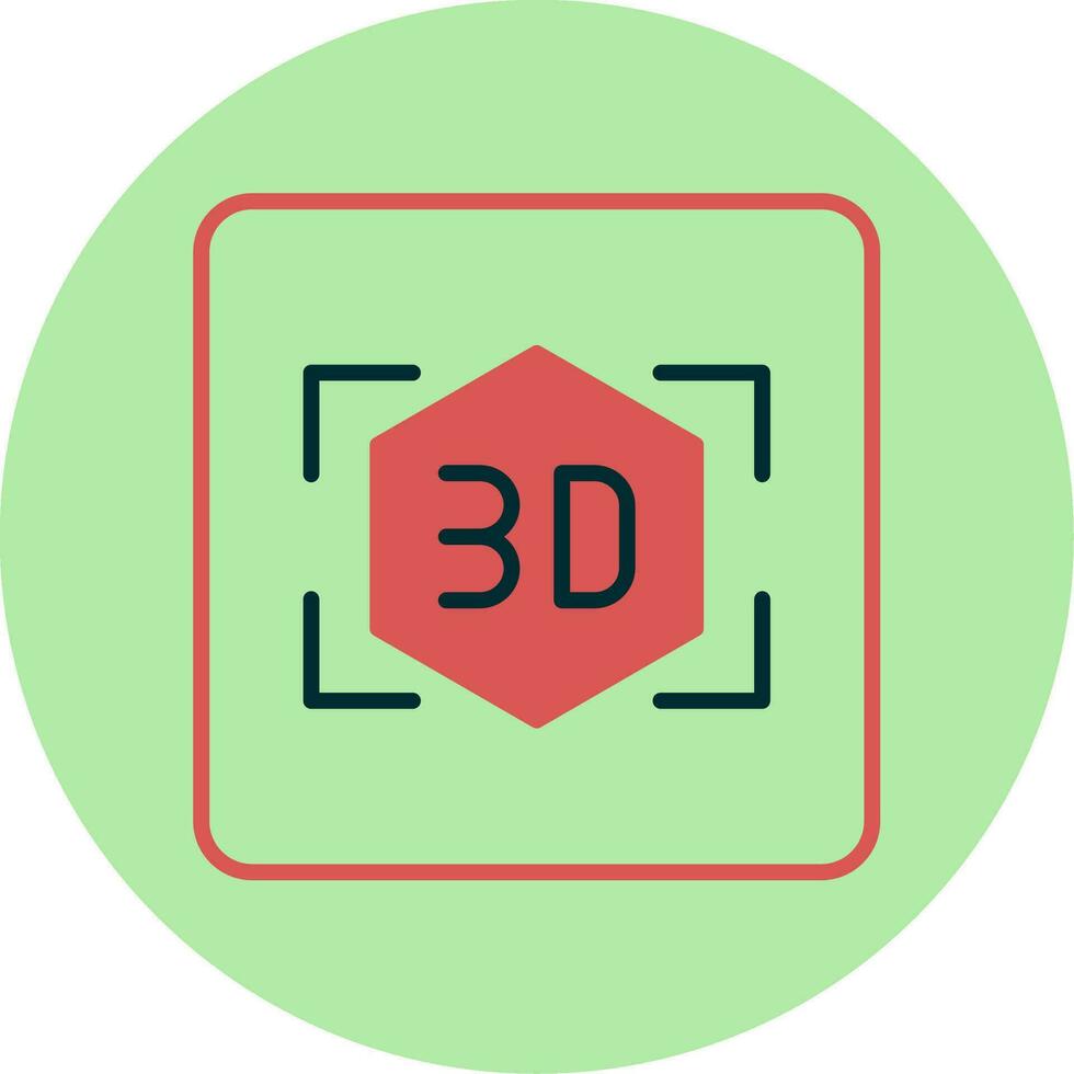 ícone de vetor 3D