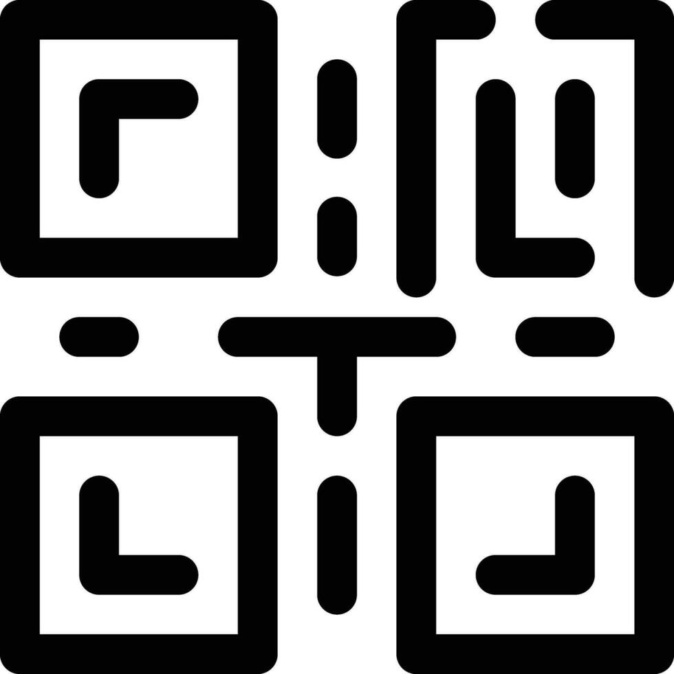 ícone de vetor de código qr