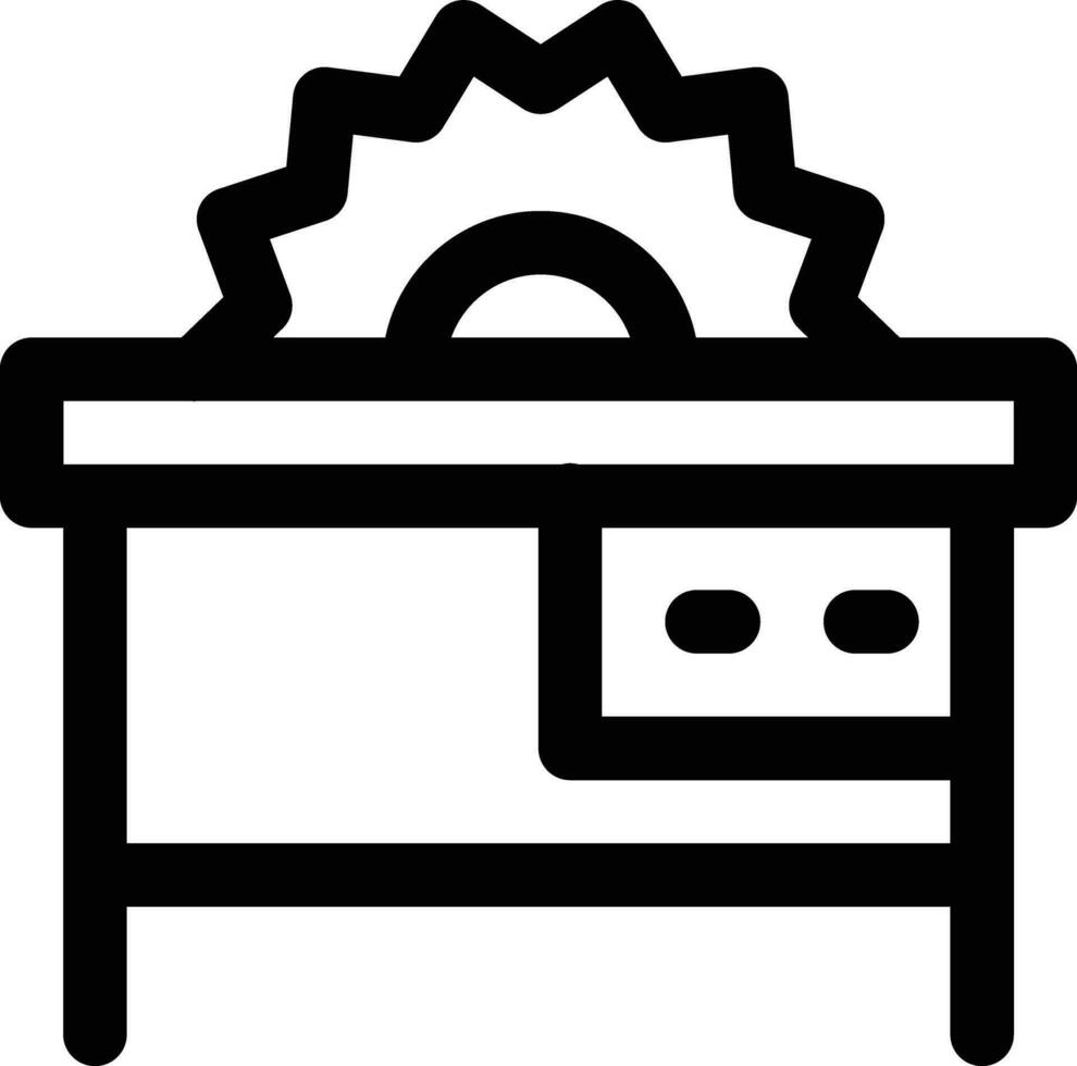 mesa cortador vetor ícone