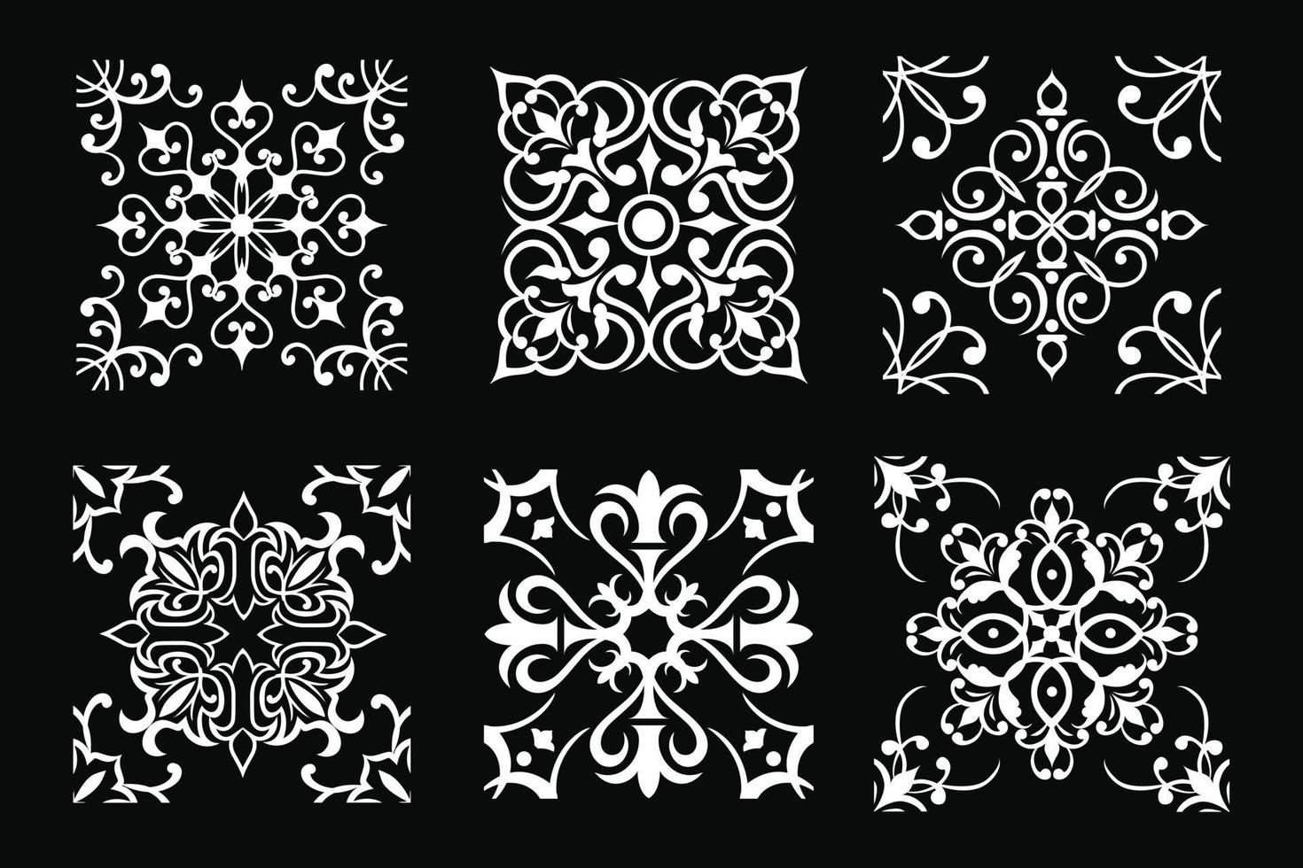 conjunto de blocos de vetores em desenhos em preto e branco