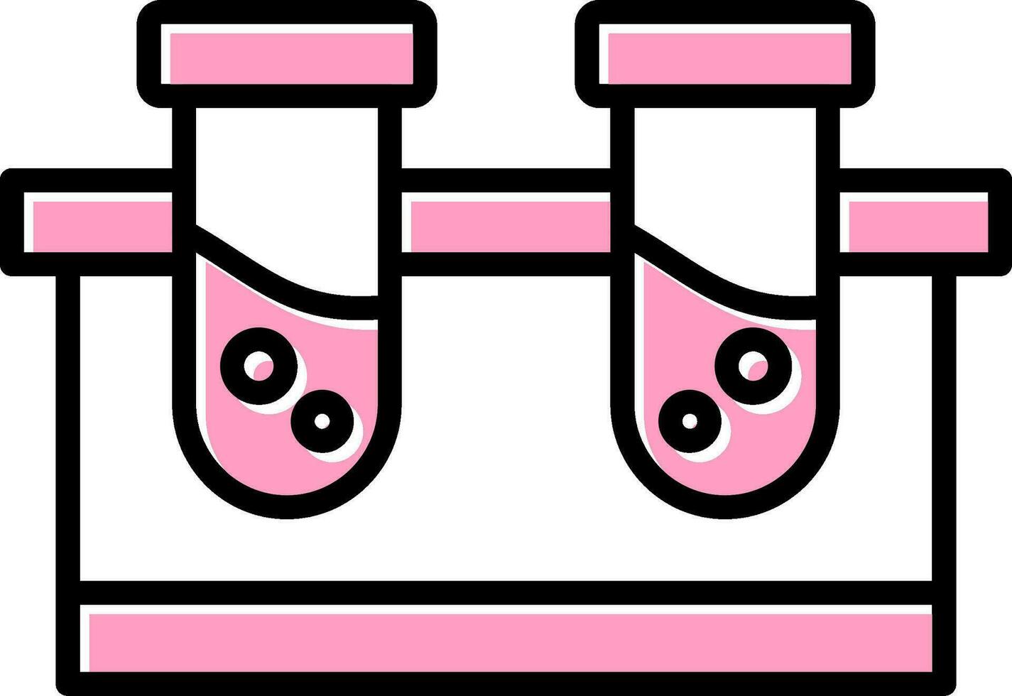 ícone de vetor de tubos de ensaio