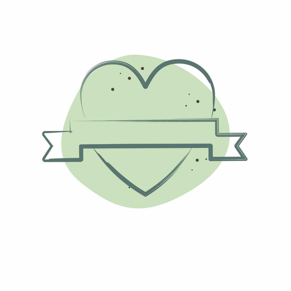 ícone amar. relacionado para namorados dia símbolo. cor local estilo. simples Projeto editável. simples ilustração vetor