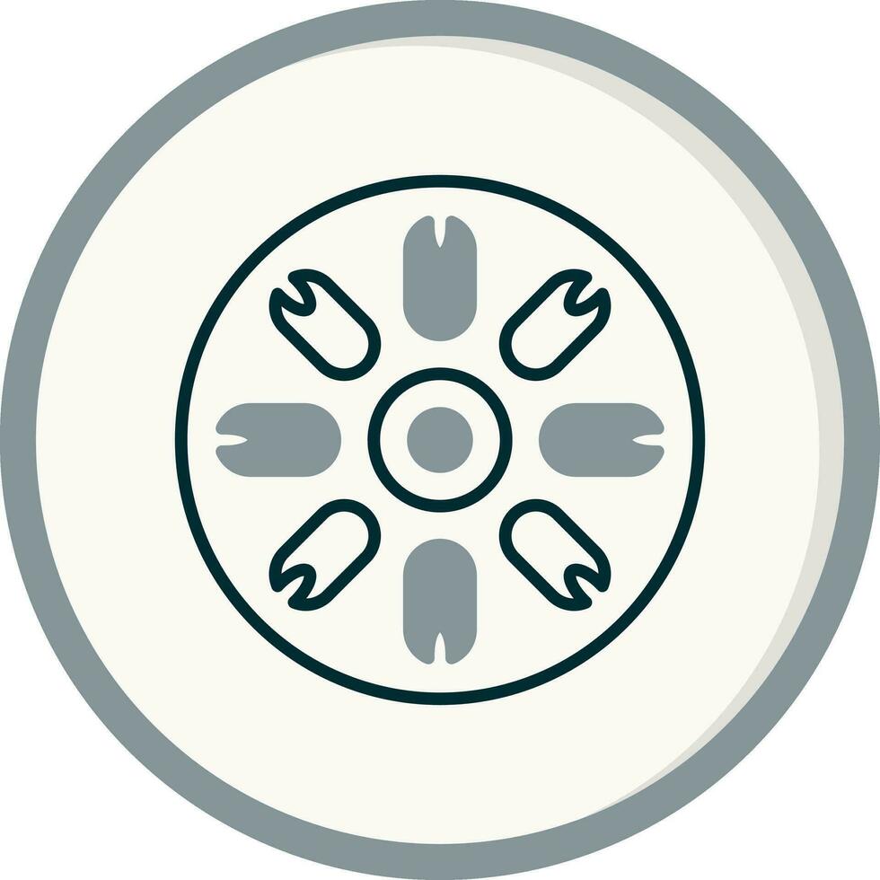 cêntrico diatomácea vetor ícone
