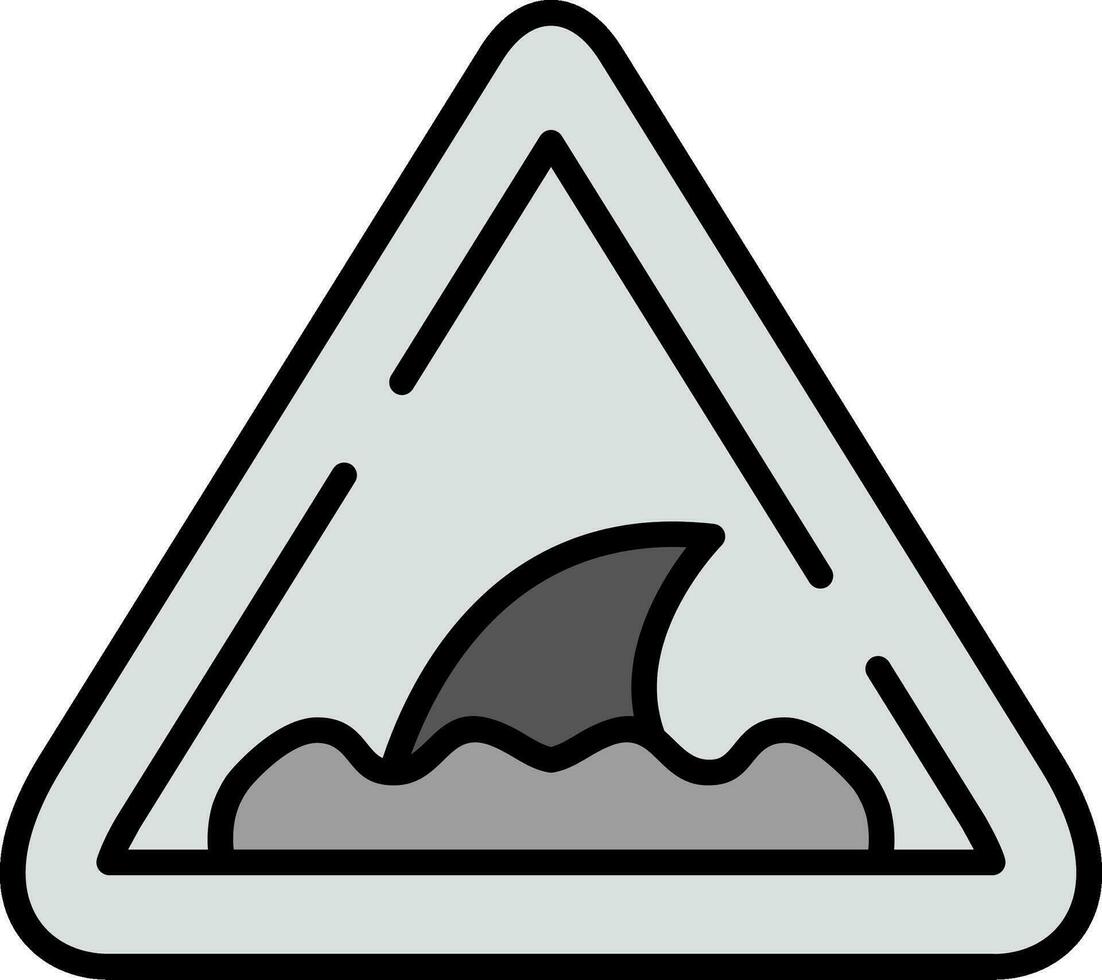 Tubarão placa vetor ícone