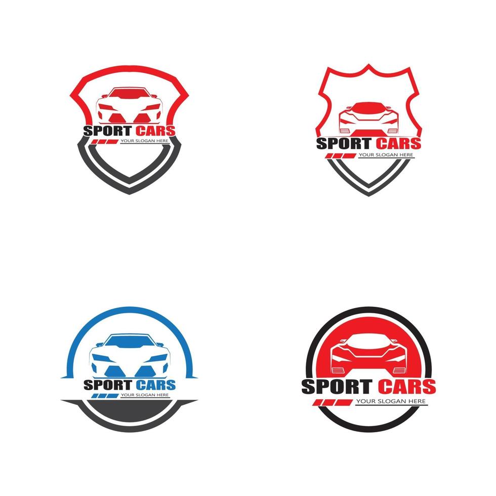 vetor de design de modelo de logotipo de carro esporte - vetor