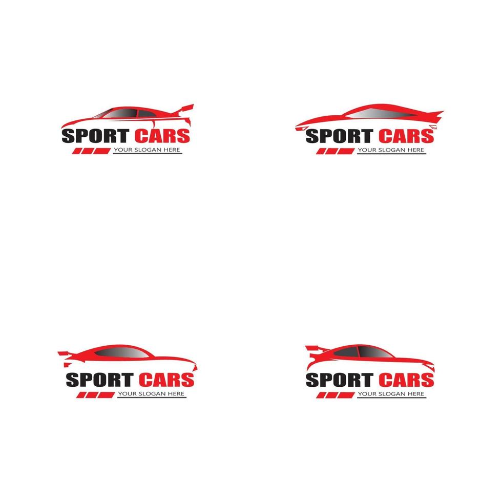 vetor de design de modelo de logotipo de carro esporte - vetor