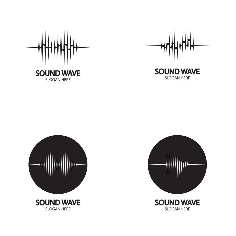 ilustração do vetor de ondas sonoras