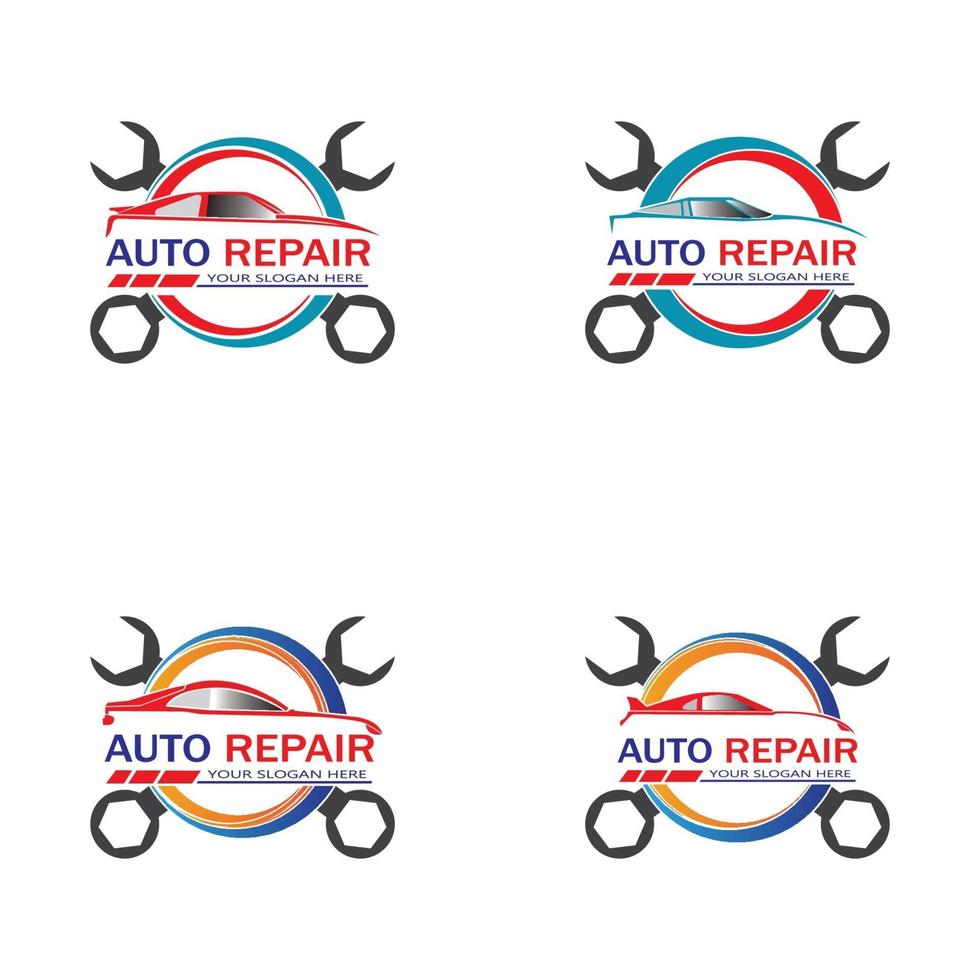 vetor de logotipo de reparação de automóveis. modelo de logotipo automotivo