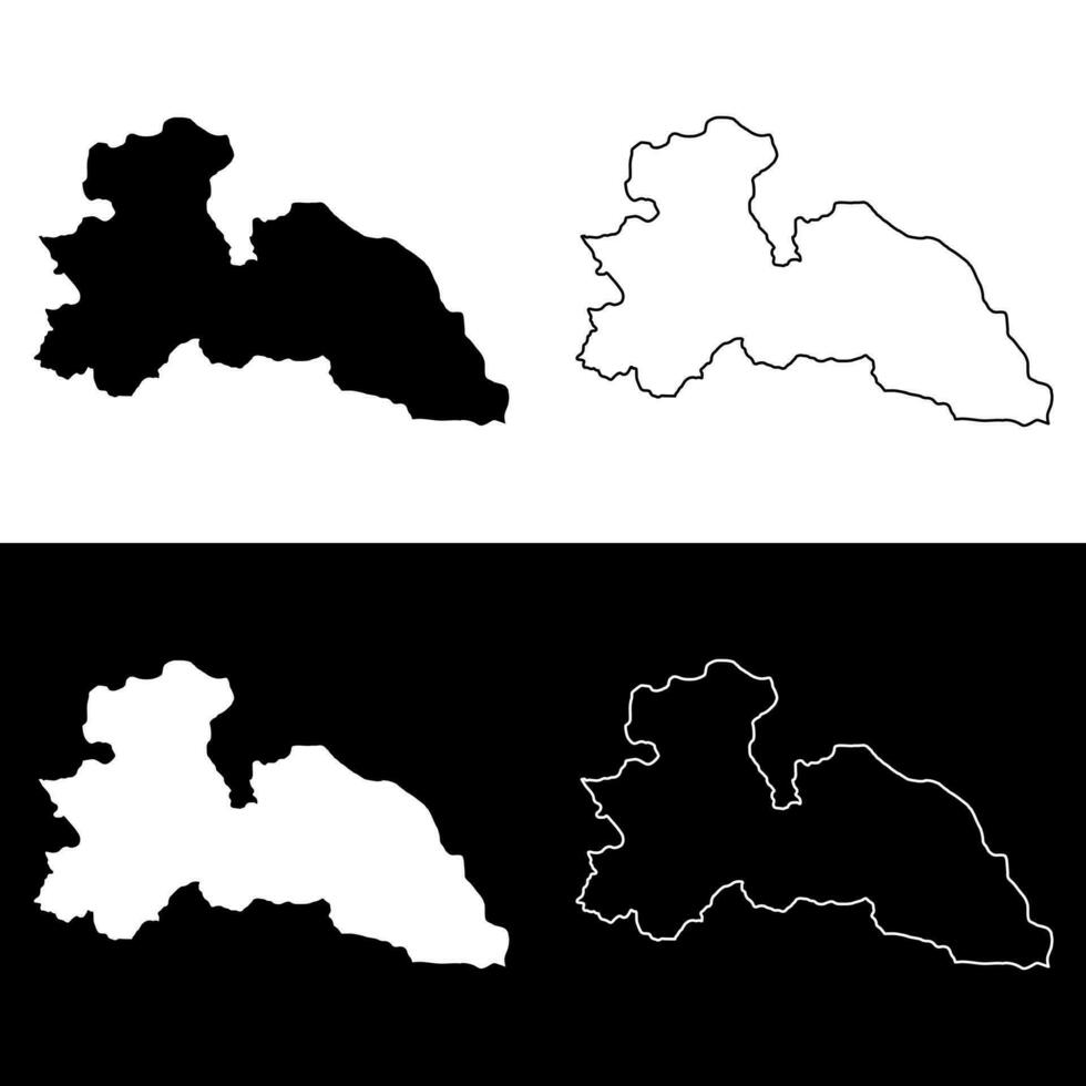 bono leste região mapa, administrativo divisão do Gana. vetor ilustração.