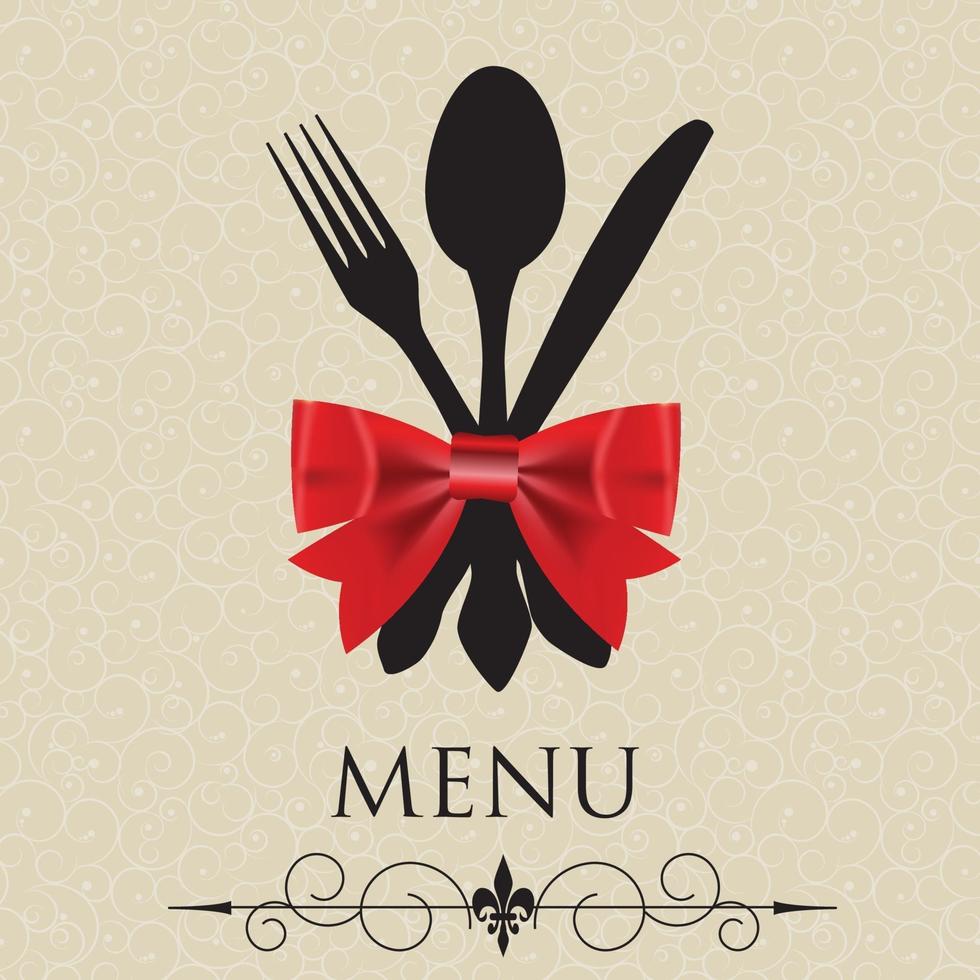 o conceito de menu do restaurante. ilustração vetorial vetor