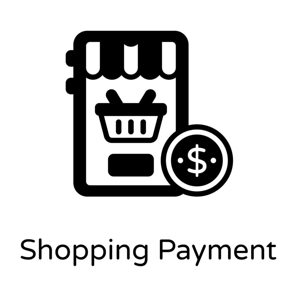 pagamento de compras online vetor