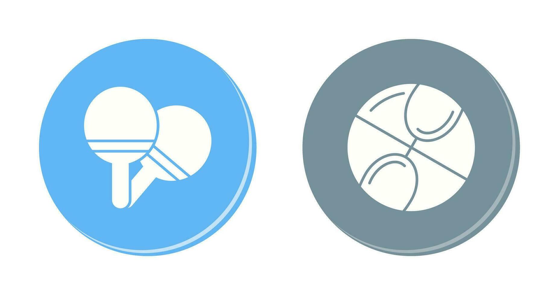 ping pong e basquetebol ícone vetor