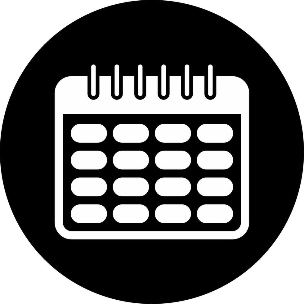 ícone de vetor de calendário