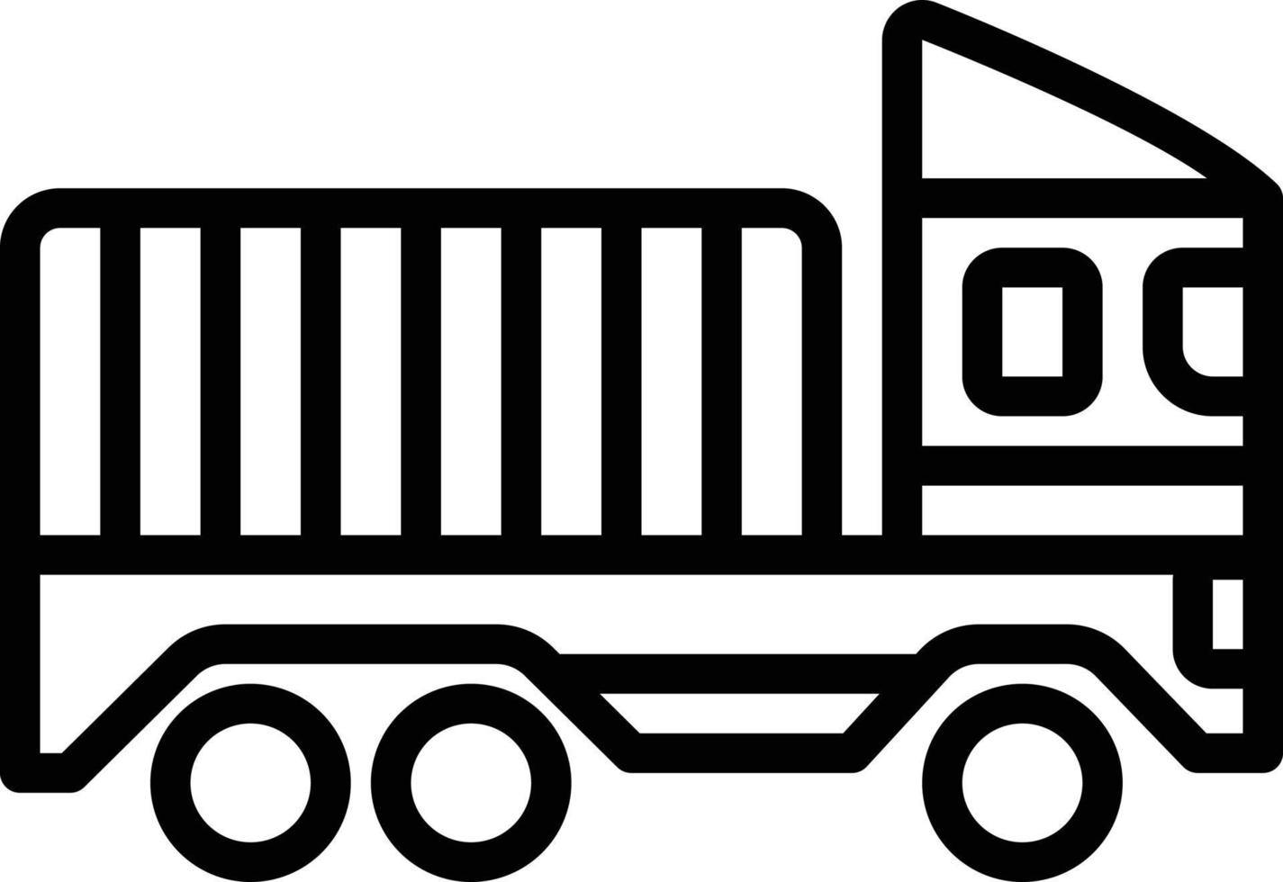 ícone de linha para transporte vetor