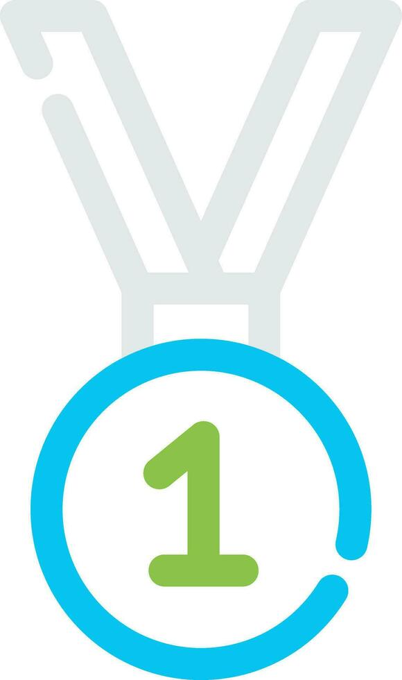 design de ícone criativo de medalha vetor