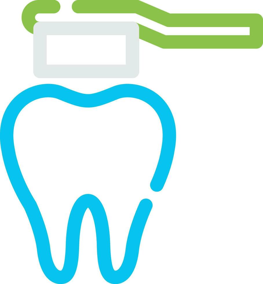 design de ícone criativo de escova de dentes vetor