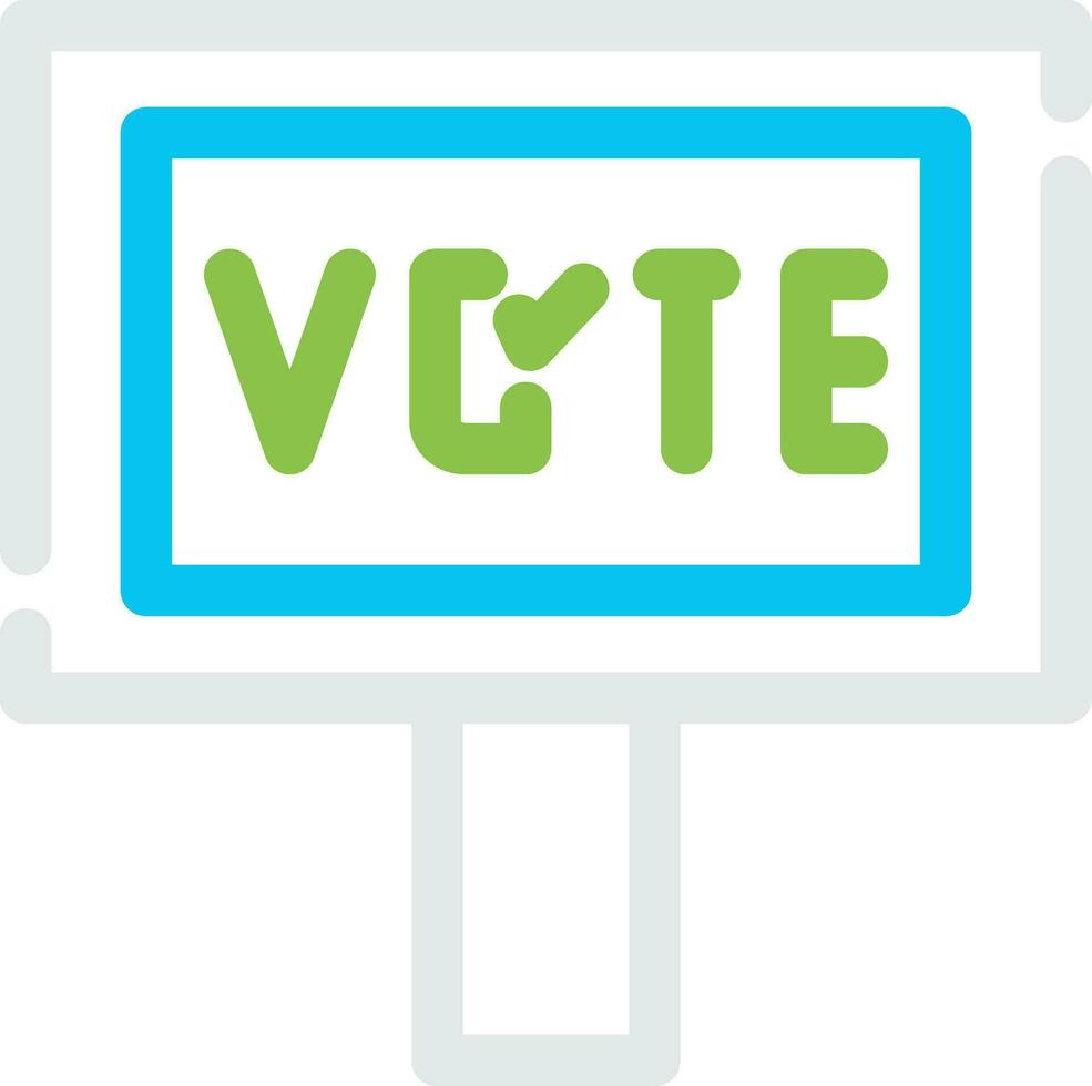 votar design de ícone criativo vetor