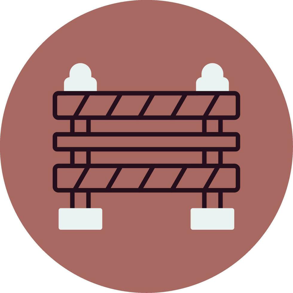 ícone de vetor de barricada