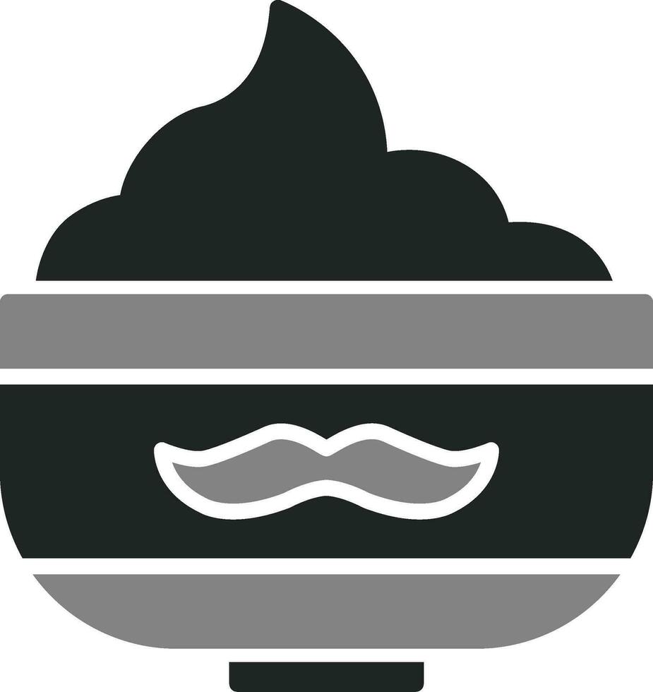 ícone de vetor de creme de barbear