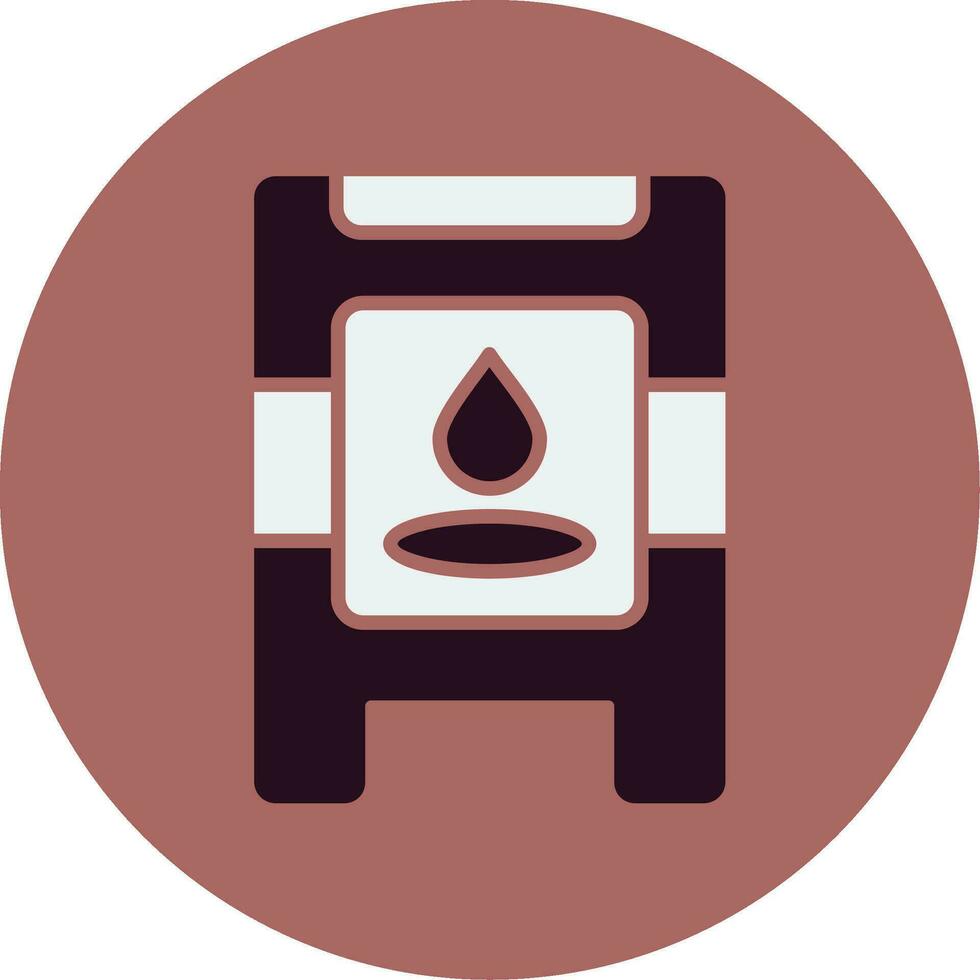 ícone de vetor de piso molhado