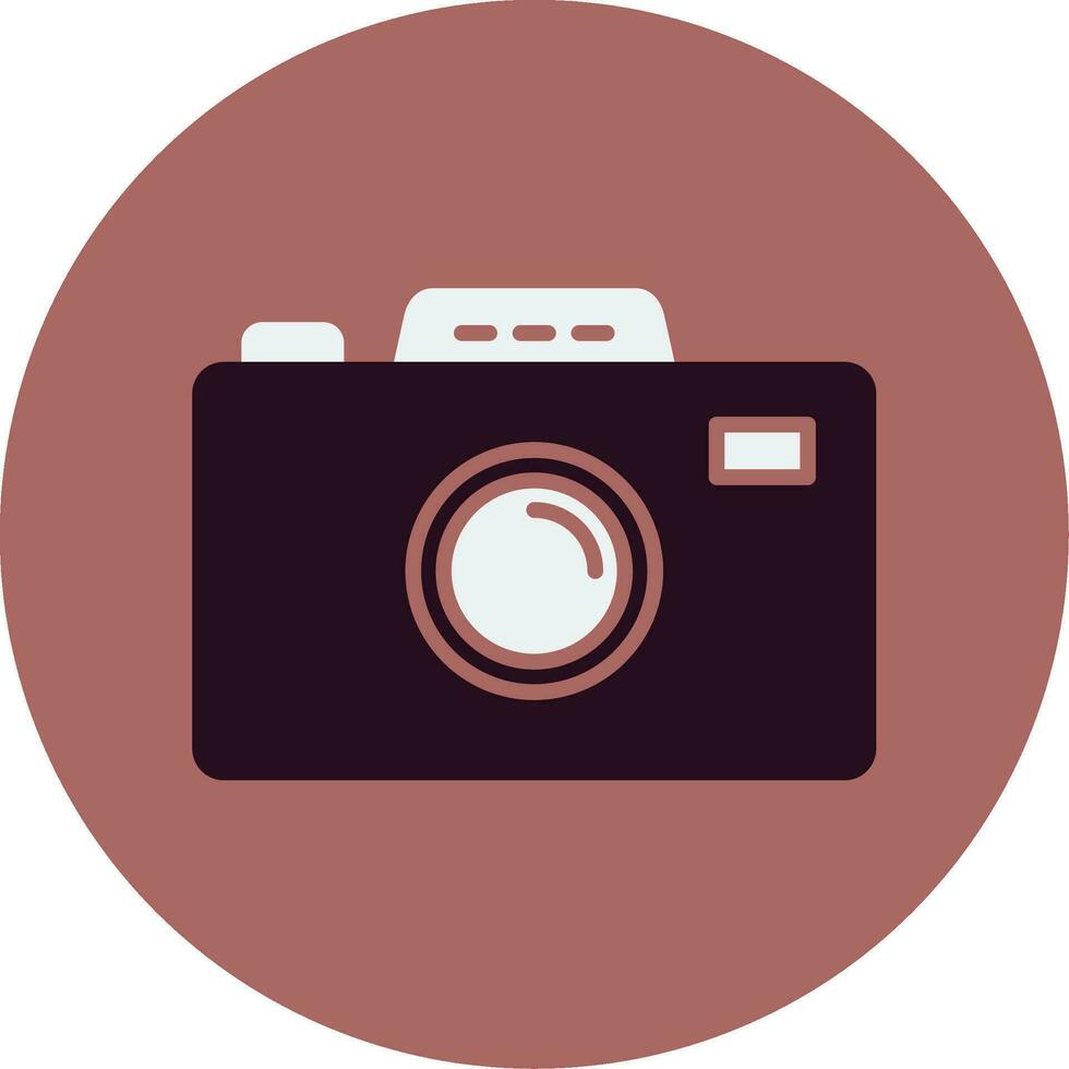 ícone de vetor de câmera fotográfica