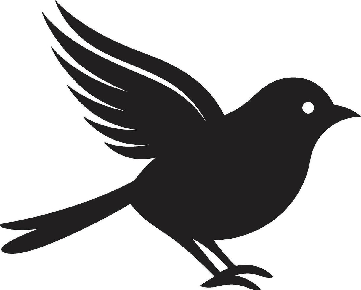 raptor silhueta ícone noite coruja monograma vetor
