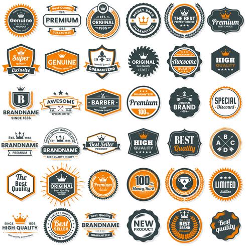 Vintage Retro Vector Logo para banner