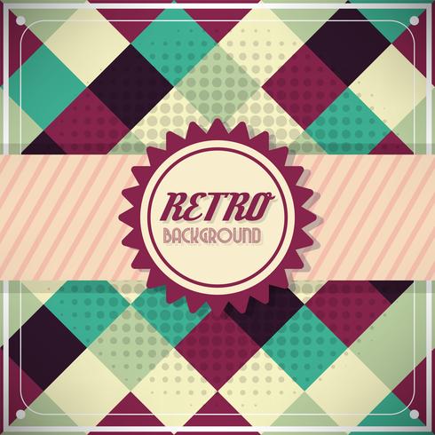 Modelo de Design retro vintage estilo de fundo vetor