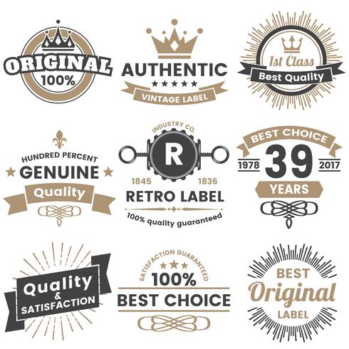 Vintage Retro Vector Logo para banner