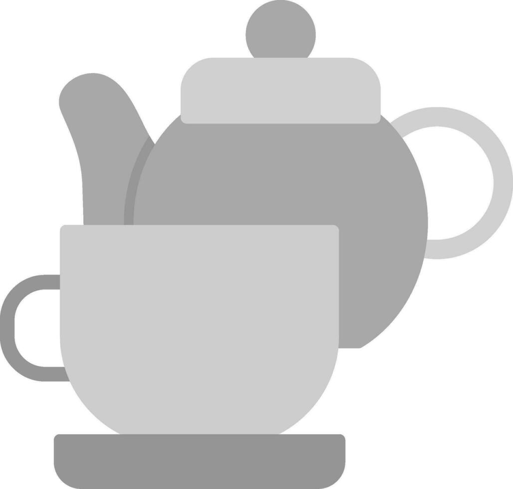 chá conjunto vetor ícone